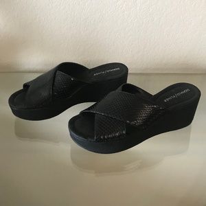 SOLD”NEW"DONALD PLINER SAVY SNAKE SKIN PLATFORM